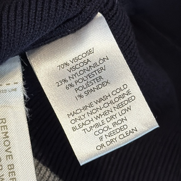 🎄LOFT NAVY STRIPED MINI SKIRT - Picture 5 of 5